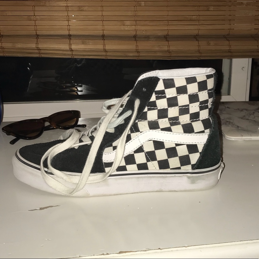 Checkered High Top Vans
